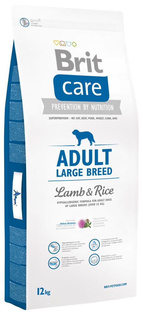 Brit Care (Брит Кеа) Adult Lardge Breed (12 кг) корм для взрослых собак крупных пород с ягненком и рисом